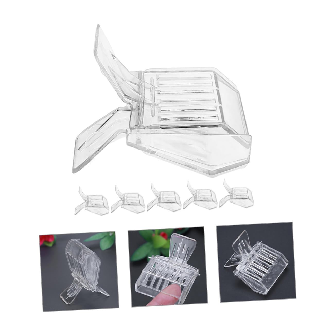 SOIMISS 5 Set Gabbia Arnia Forniture Per Apicoltura Gabbia Per Allevamento Apicoltura Clip Per Apicoltura Attrezzatura Per Apicoltore Strumento Clip Per Regina Delle Api 6 pezzi*5