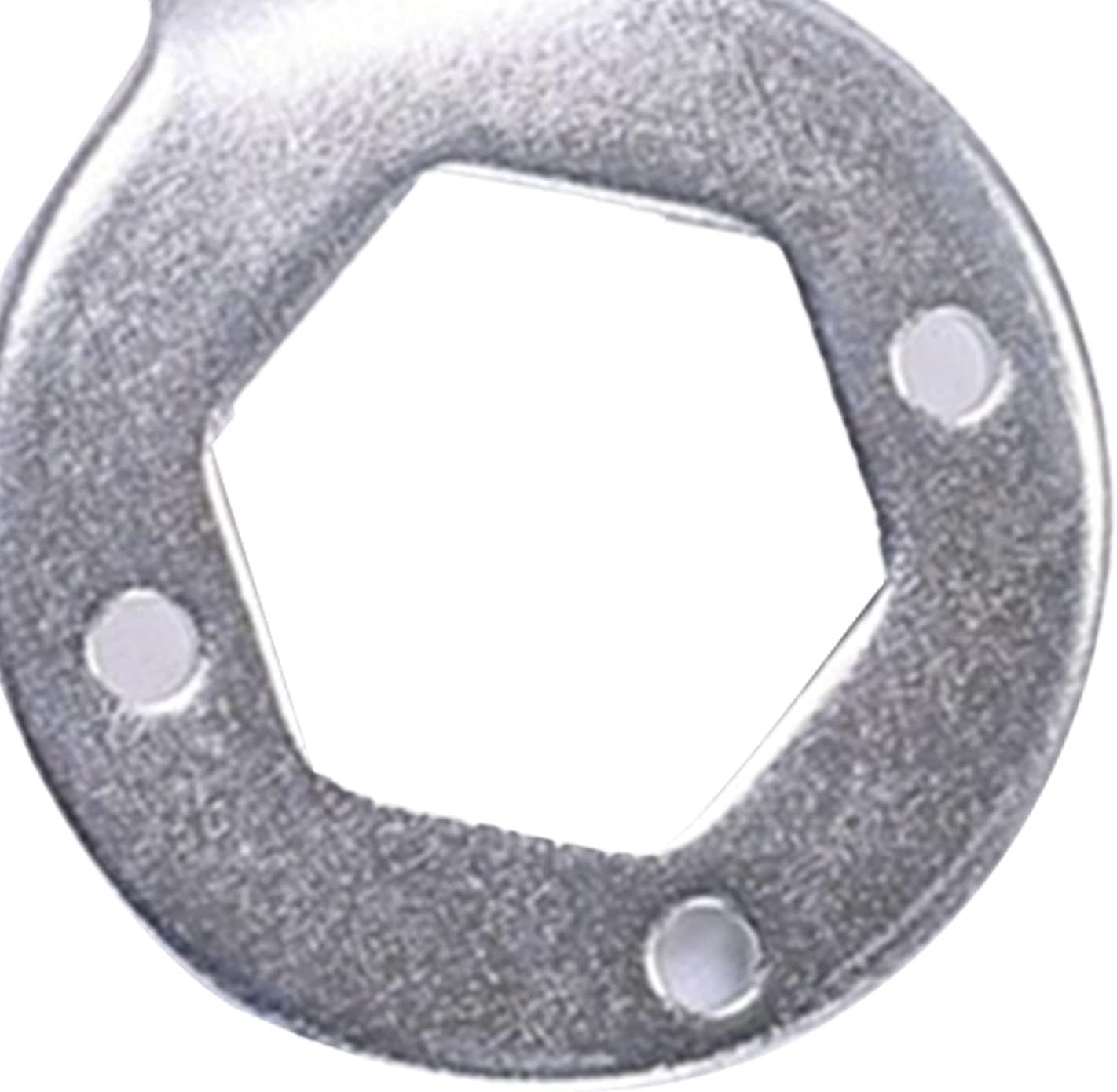 Yctze High Strength Washing Machine Wrench, 5mm Thickness Spanner Tool with Ome Alloy, Resistant DoubleEnded Washer Repair Spanner, NonRusting Wash Machine (Silver)