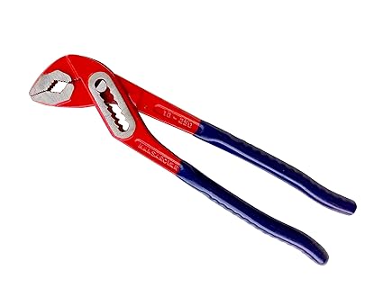 SQUARO Adjustable Heavy Duty Plumber Water Pump Pliers Box Joint Type For Use On Pipes And Nuts Wrench Pipe Spanner Multipurpose Tools For Home & Professional Use (10 Inch,250 MM)