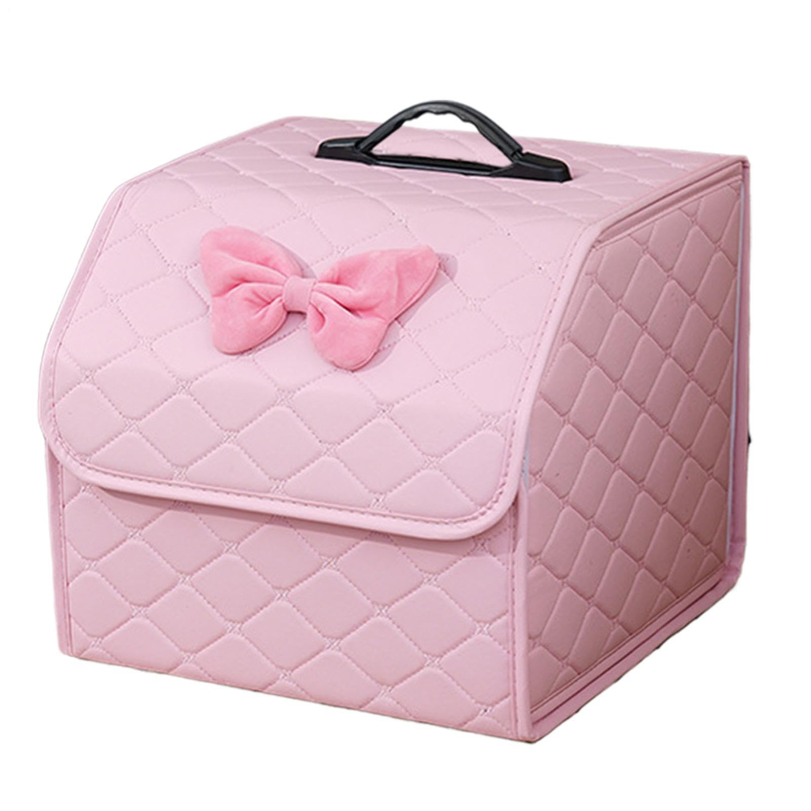 Organizzatore per bagagliaio con coperchio A Scomparti Multiuso Pieghevole | Scatola Portaoggetti Auto Per Veicolo, Camper, Berlina, Pick-Up, Sotto Sedile, Casa, Scrivania, Camera Da