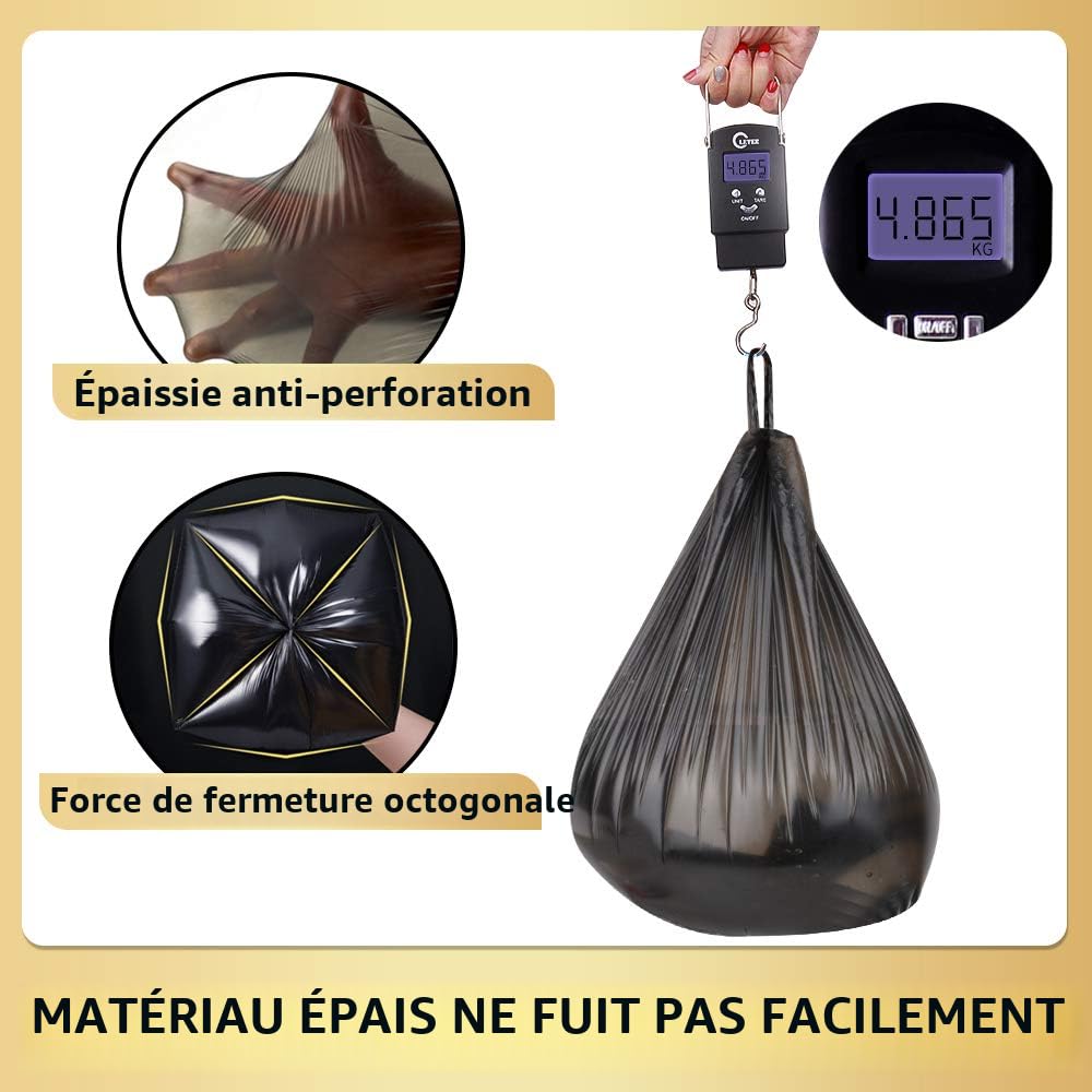 Lot De 5 Rouleaux De Sacs Poubelle De 20 L Pour Le Bureau, La