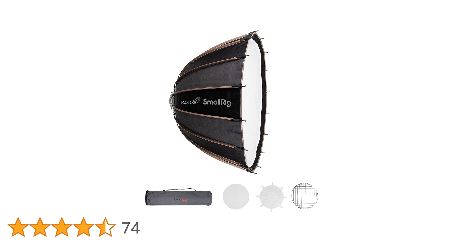 Amazon | SmallRig ソフトボックス RA-D85 Φ85cm ライトボックス