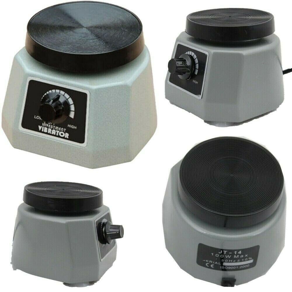 Dental Vibrator Rüttler Vibrator Zahntechnik Gipsrüttler Runder Vibrator Shaker Oszillator Dental Lab Ausrüstung für Zahnärzte 220V 100W (EU-Stecker)