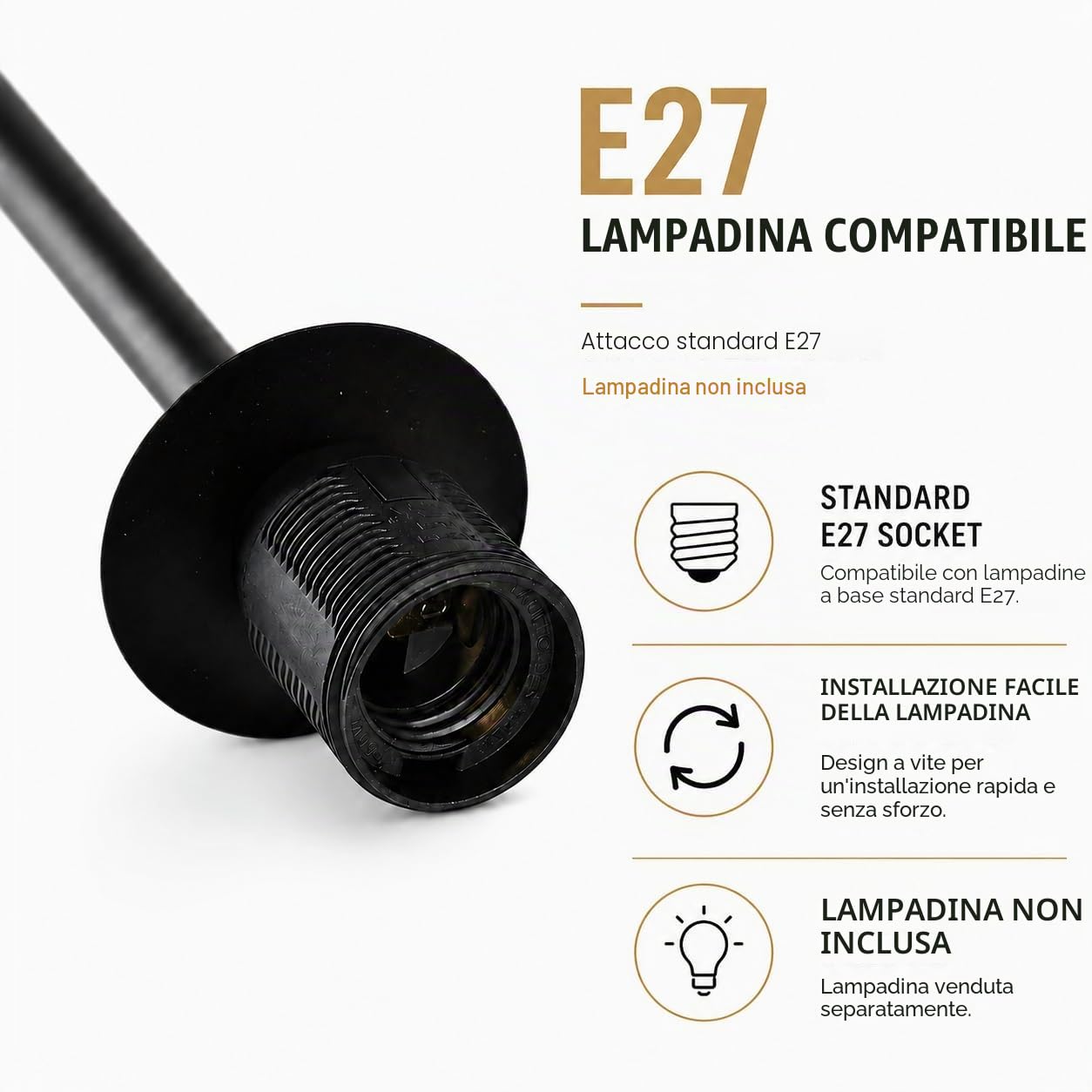 Alpinaluz Lampada da Terra E27 Paralume Naturale Vimini Bambù Base Nera | Paralume intrecciato a mano e base in metallo nero, stile nordico boho per soggiorno, camera, divano e angolo lettura