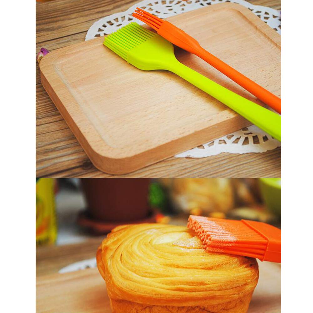 Silikon Backpinsel Set 4-teilig – Hitzebeständig Bis 230°C, Lebensmittelecht, Inkl. Aufhängeöse