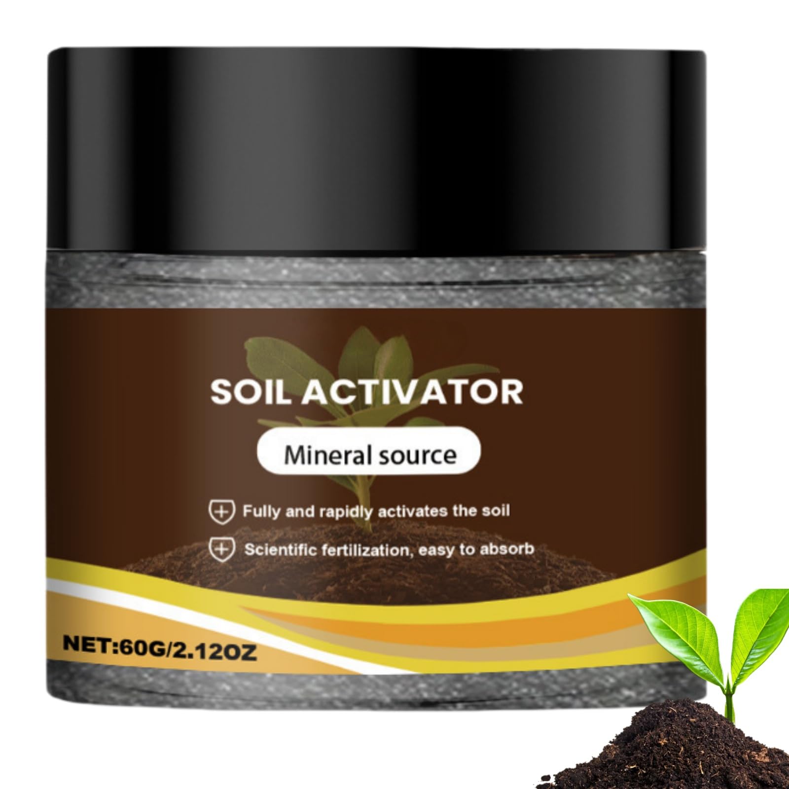 Soil Activator for Plants, Soil Activator Water - Soluble Soil Improvement Loosening Agent,Garden Fruit Tree Fertilizer,Plant Soils Fertiliser, For Fruit Vegetable Quick Start Planting,60g