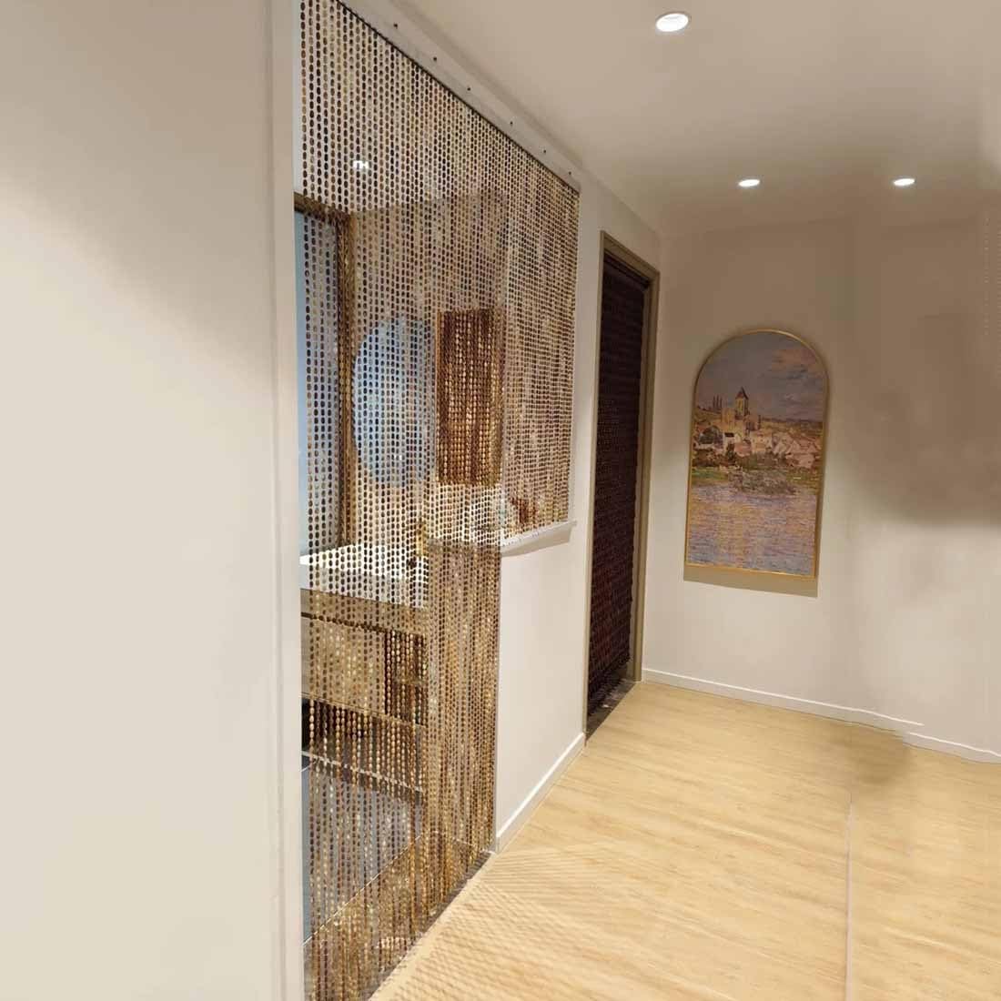 Generic Perlenvorhang 80x180cm 80x200cm Balkontür Vorhang Fadenvorhang Tür Raumtrenner Vorhang Fensterdekoration(80x180x2cm)