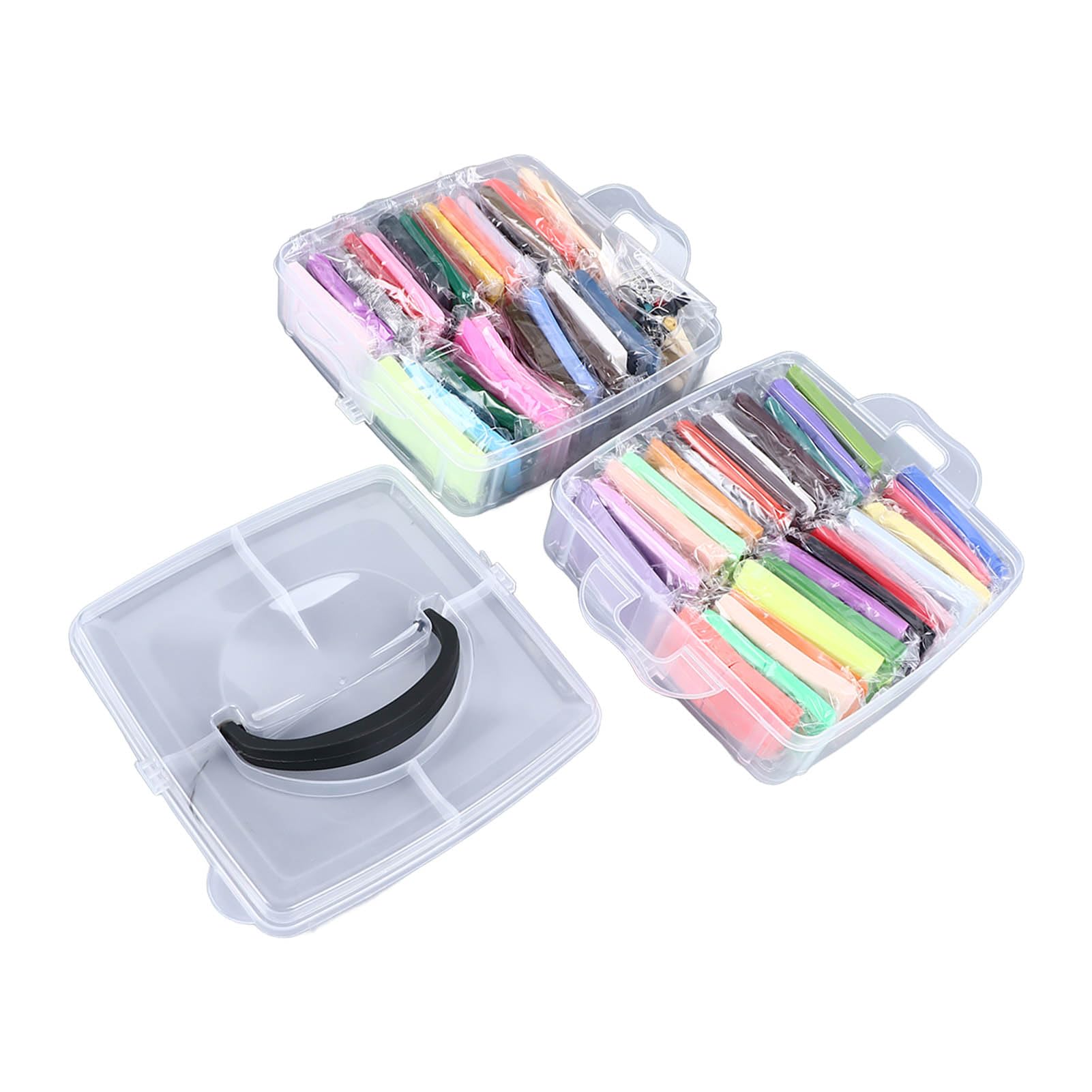 Set di 50 colori di argilla modellabile, argilla polimerica morbida che si asciuga all’aria, adatta a bambini di età superiore ai 3 anni; include 5 strumenti per la scultura e una