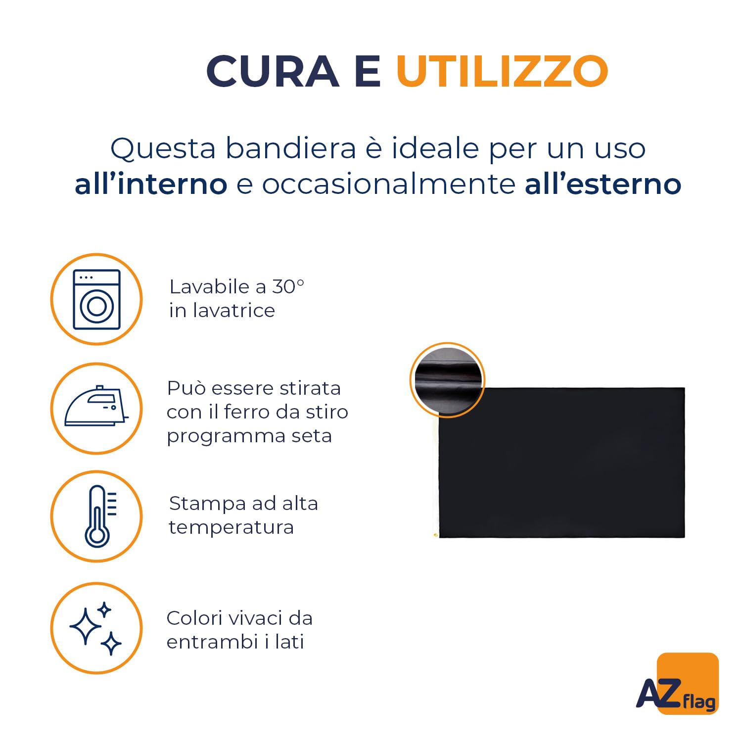BANDIERA MONOCOLORE NERO 250x150cm - GRAN BANDIERA NERA 150 x 250 cm - Bandiere - AZ FLAG