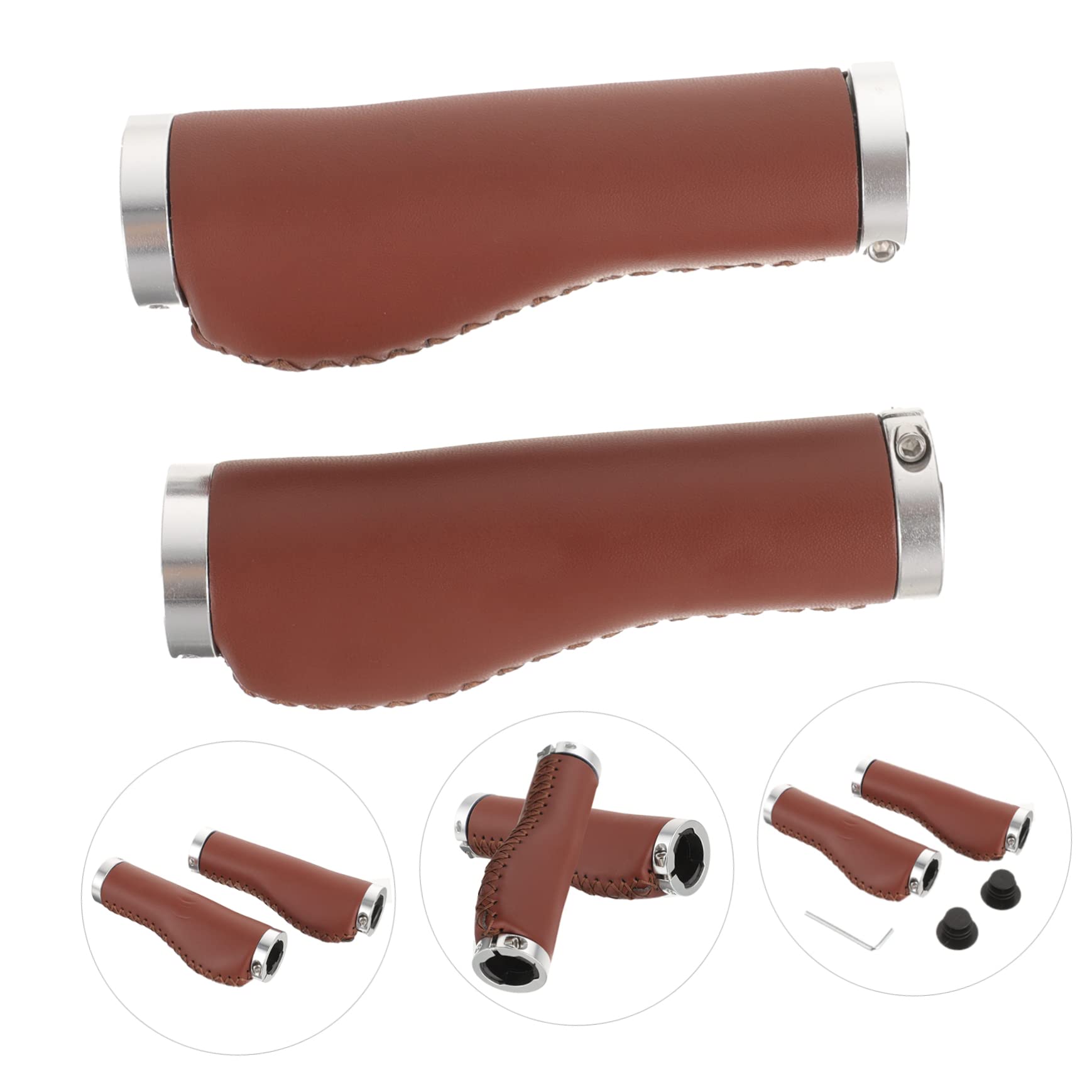 Toyvian Poignées De Vélo Antidérapantes Housse De Guidon Ergonomique pour Vélos De Montagne Confort Absorption Chocs