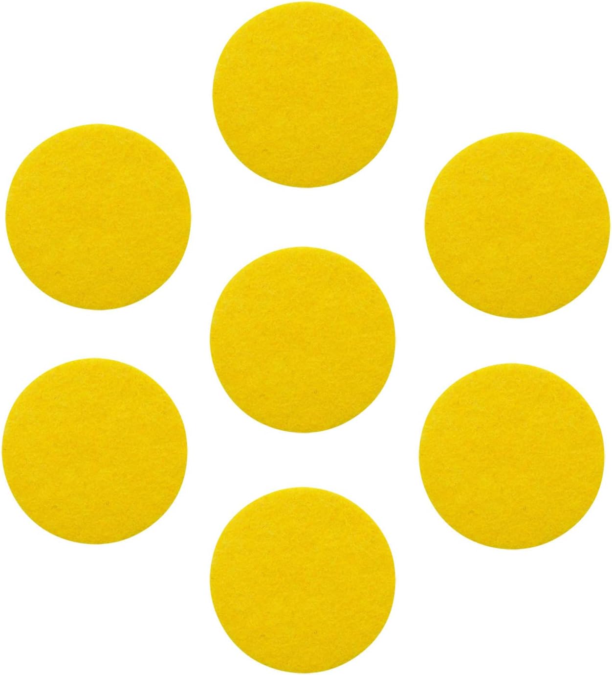 JIANZHENKEJI Adhesive Felt Circles Yellow Felt Circles