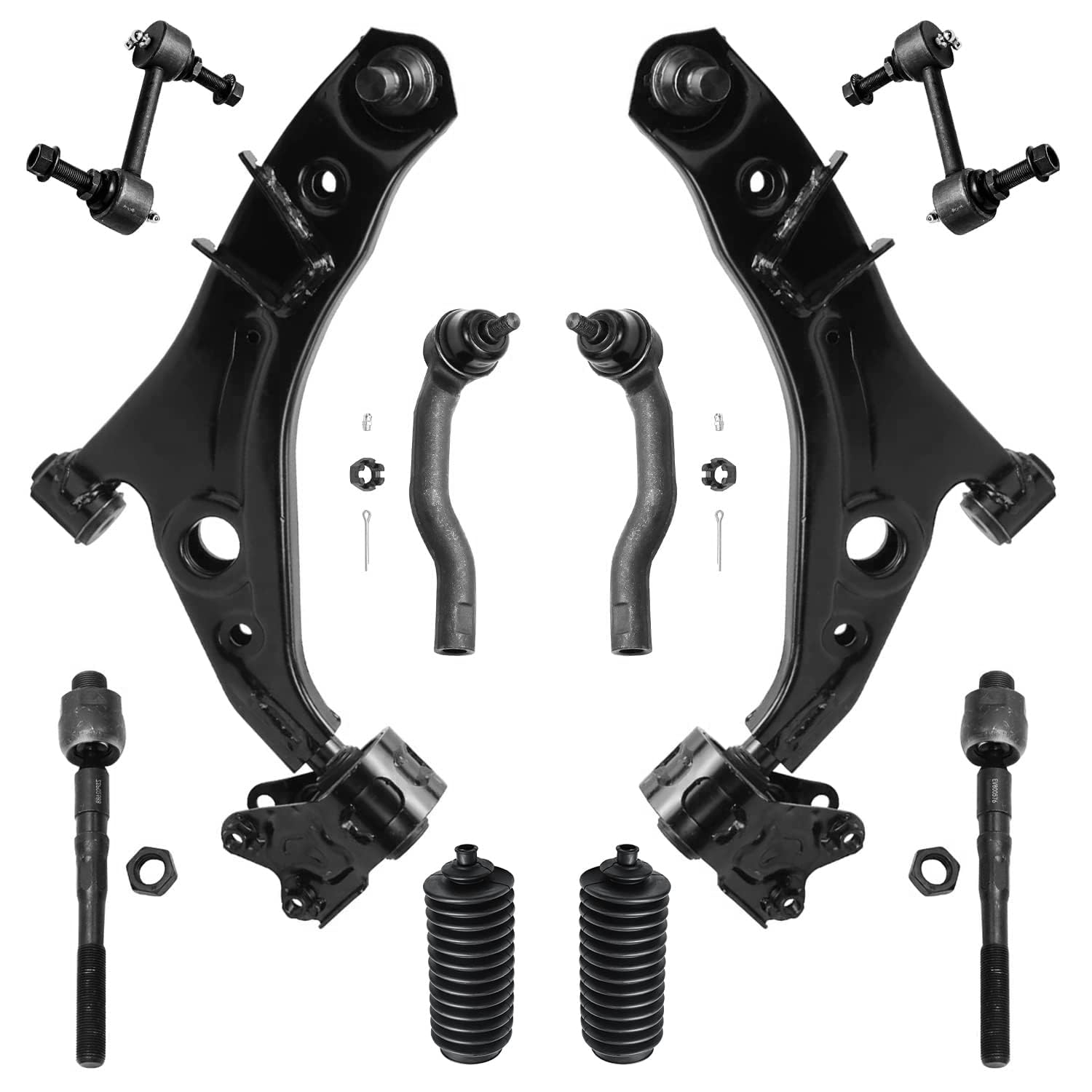 Detroit Axle - 10pc Front End Kit for 07-14 Ford Edge 07-15 Lincoln MKX