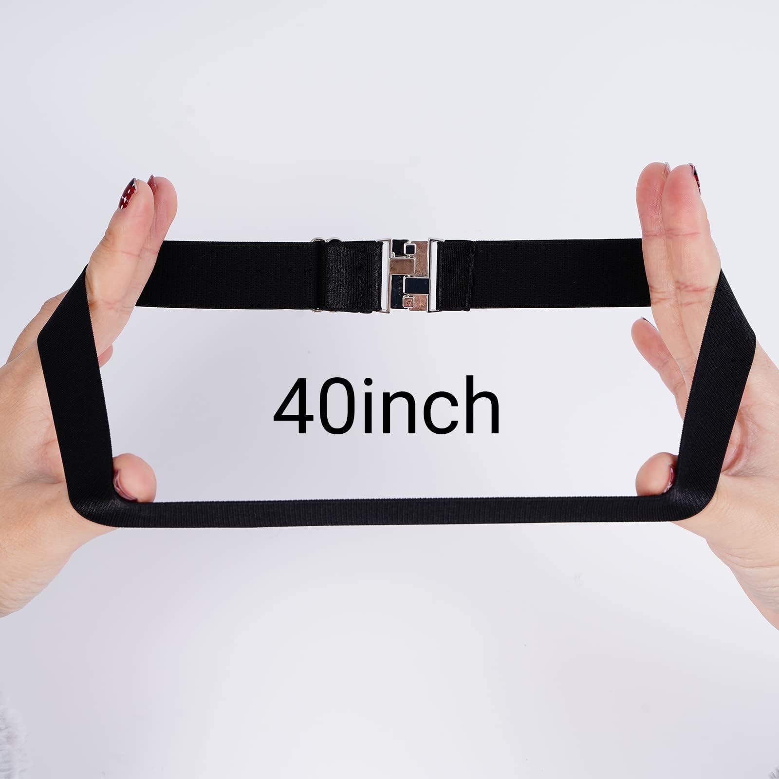 Moon Wood Pas do pończoch w rozmiarze plus size, regulowany wysoko elastyczny pas do pończoch