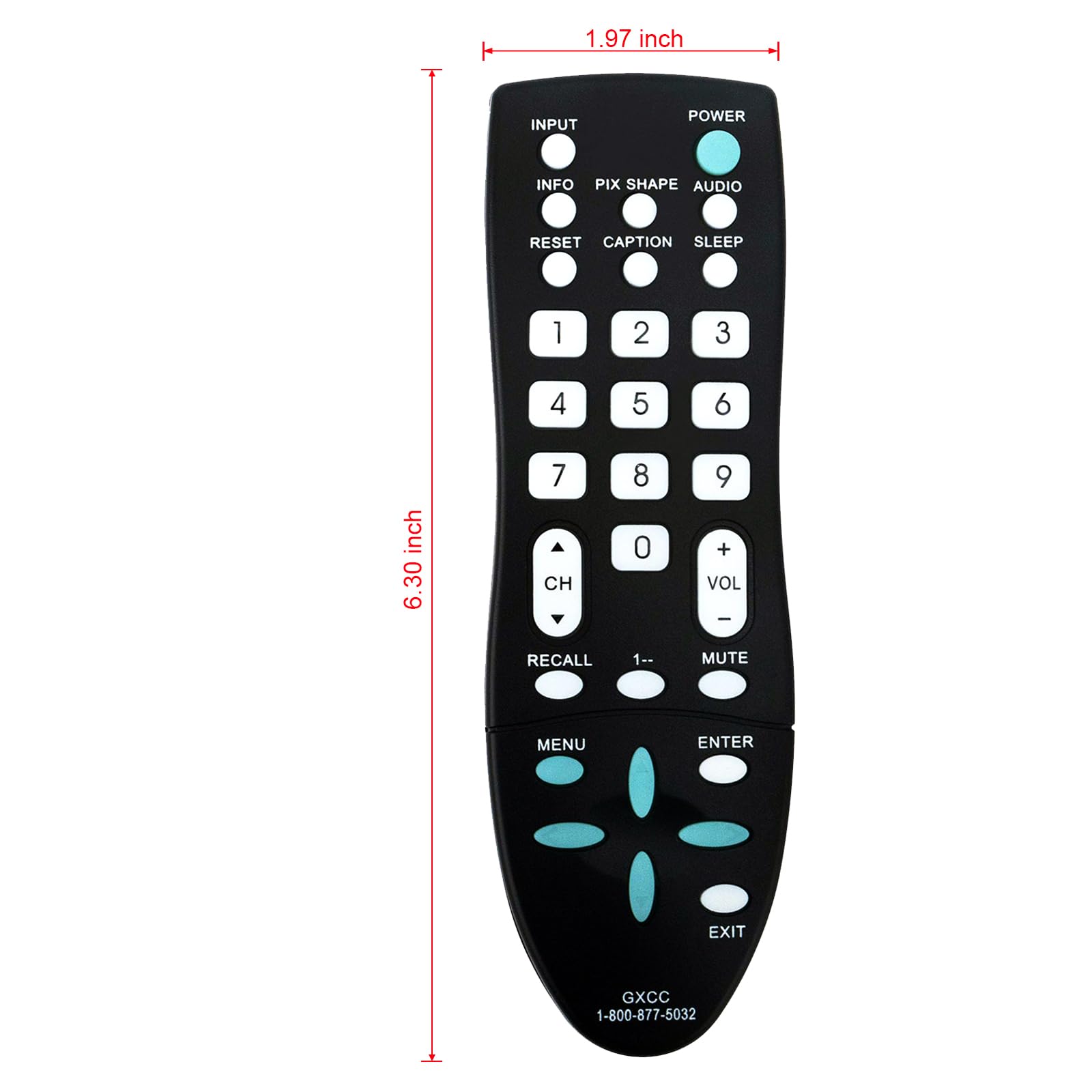 Amazon.com: GXCC Replaced Remote fit for Sanyo TV DP19648 DP26649