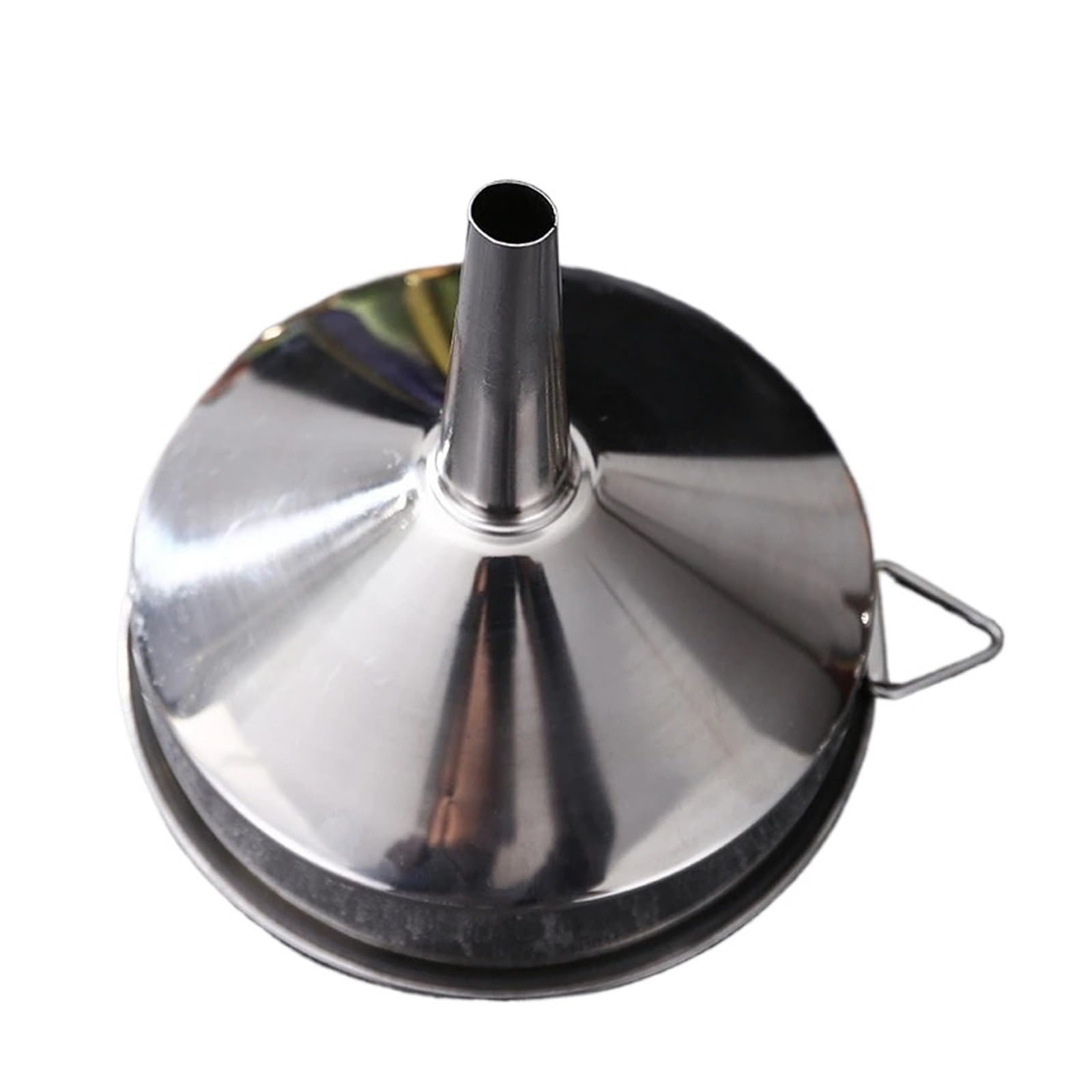 Embudo de Acero Inoxidable, Embudo de Acero Inoxidable con Filtro Desmontable for enlatar Utensilios de Cocina 8-20CM(18CM)