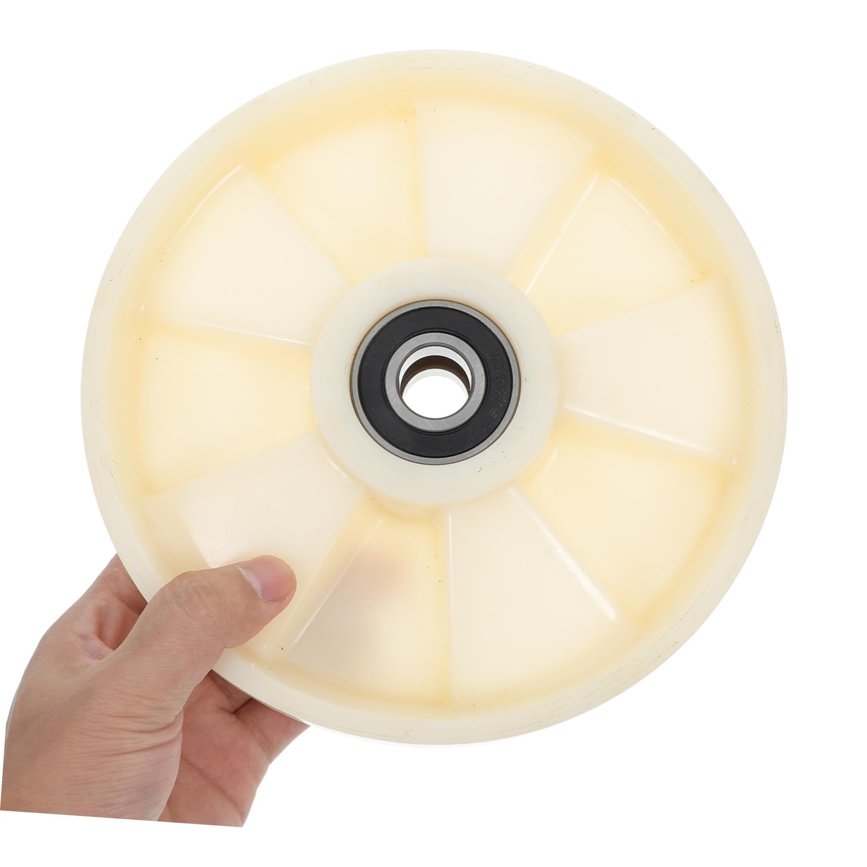 Nylon Lenkrolle für Hubwagen 200x50 Mm mit Kugellager und 47mm Achse Langlebig und Geräuschreduzierend für Lager und Logistikzentren