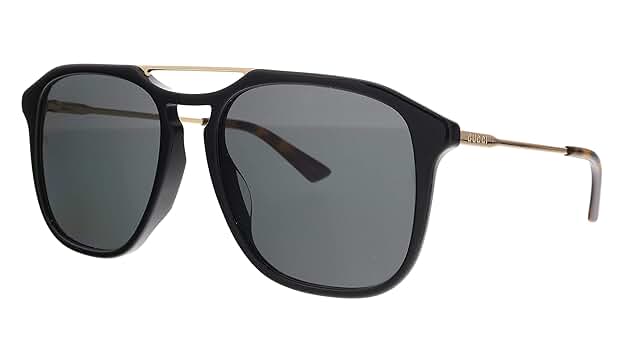 サングラス★GUCCI Amazon.com: Gucci GG0321S Gold/Dark Havana One Size