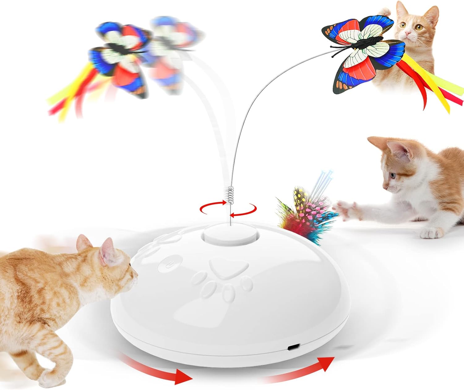 Cat Toy, Upgraded Interactive for Indoor Cats，3 in 1 Moving