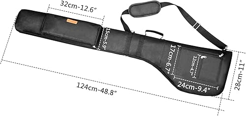 Miniatura 4 de AKOZLIN Bolsa de transporte de golf de 8 a 10 palos de golf, ligera, plegable, con correa, bolsa de domingo impermeable