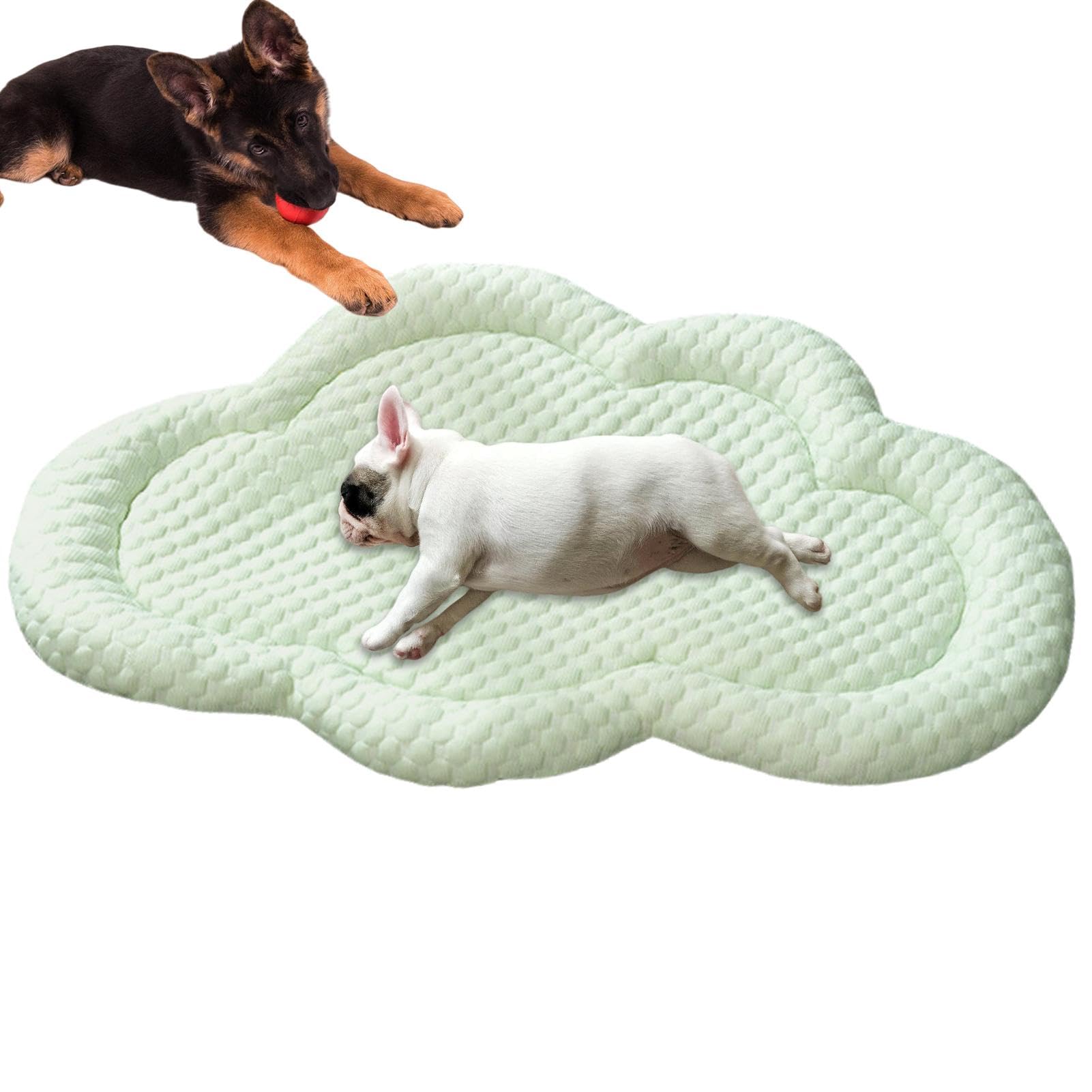 Cama refrescante para perro, alfombrilla de refrigeración para mascotas, almohadilla de hielo 3D en forma de nube para mascotas, alfombrilla portátil para perrera, suministros de interior para | almohadilla de hielo 3D en forma de para mascotas, alfombril