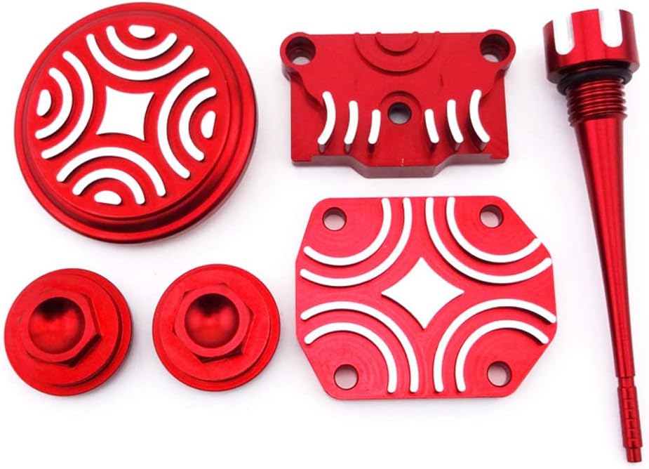 XLYZE Red Engine Dress Up Kit Tappet Cover for Chinese 50cc 90cc 110cc 125cc ATV Quad Dirt Pit Bike