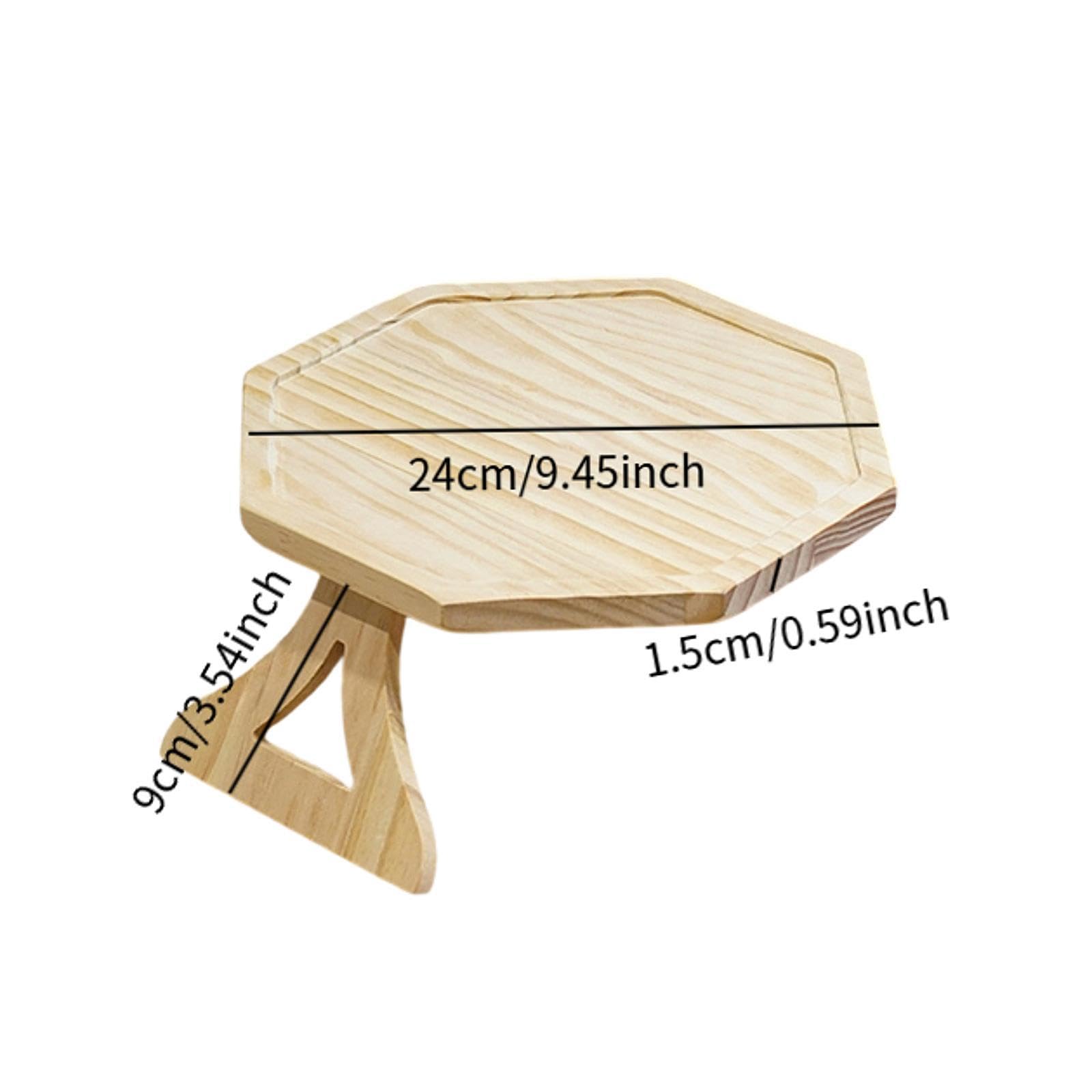 Bandeja de madera para reposabrazos de sofá, ideal para bebidas, aperitivos y teléfono, accesorio práctico y elegante para el hogar para sala de estar, sofá y entretenimiento