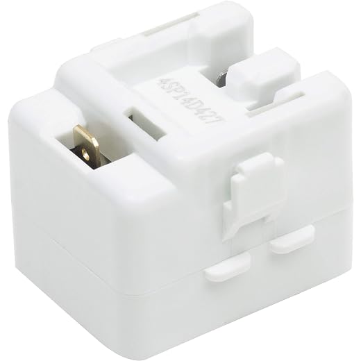 Ultra Durable 61005518 Refrigerator Relay and Overload Replacement Part by BlueStars - Compatible with Whirlpool & Maytag Refrigerators - Replaces 12002782 1194680 AP4009659 PS2004057