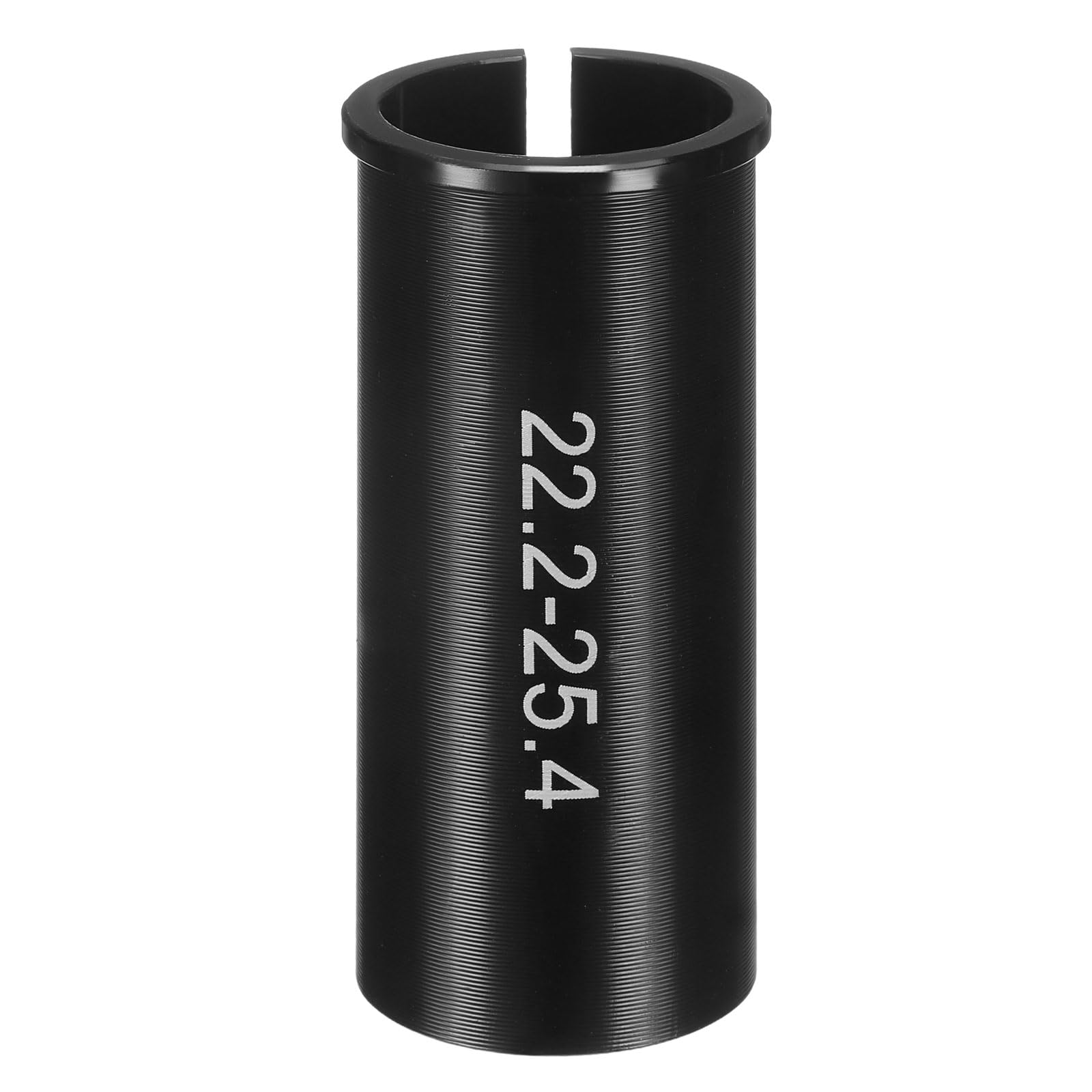 sourcing map Alloy Bike Seat Post Reducer Shim 22.2mm to 25.4mm 60mm Length Aluminum Bicycle Reducing Sleeve Conversion Seat Post Tube Adapter for Mountain Bike Road Bike City Bike