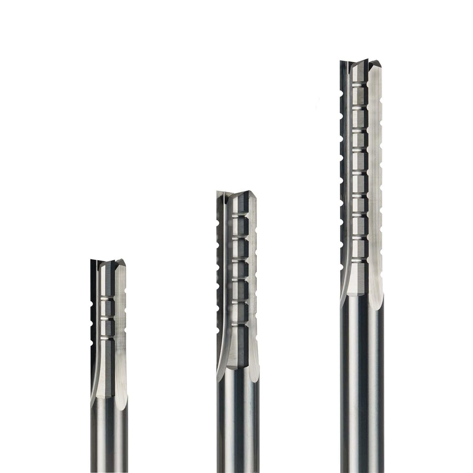 1pc 3 Straight Flutes Carbide Milling Cutter Chipbreaker Woodworking Carving CNC Trimming Slot Bit Plywood(ST3FK-D8.0-L42)