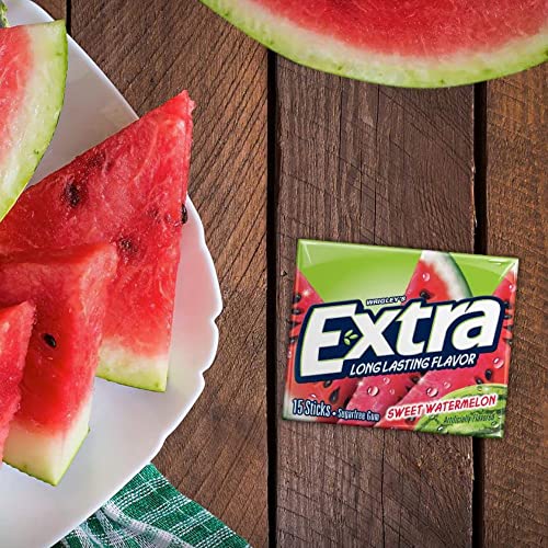 Image of Wrigley's Extra Long Lasting Flavor Sweet Watermelon, 40 g