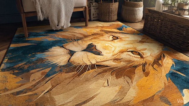 Tapete Decorativo 5x7 Pies Estilo Tropical Leopardo miniatura 7