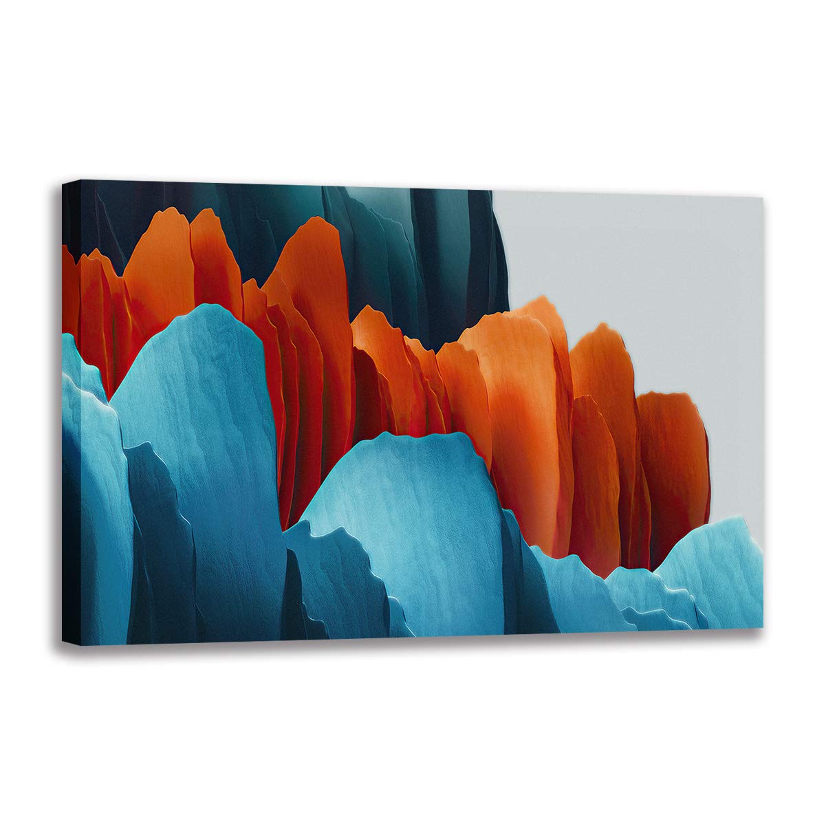 Toile montagne colorée affiche moderne peinture abstraite salon décoration murale 60x90cm