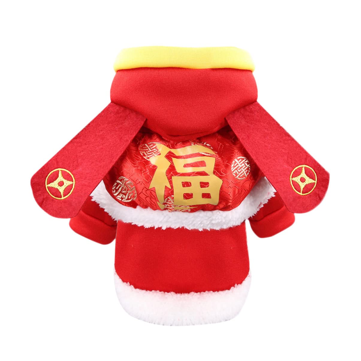 FRCOLOR 3 Pz Abbigliamento Invernale Vestiti Cappotti Per Cani Per L'inverno Costume Da Compagnia Di Capodanno Costume Capodanno Cinese Per Cani Creativo Cane Cappotto Invernale Cucciolo