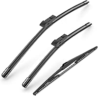 Vista 11 de Limpiaparabrisas Premium de 21" + 19" para Parabrisas, Todas las Estaciones, Duraderas, Estables y Silenciosas, Láminas Limpiaparabrisas