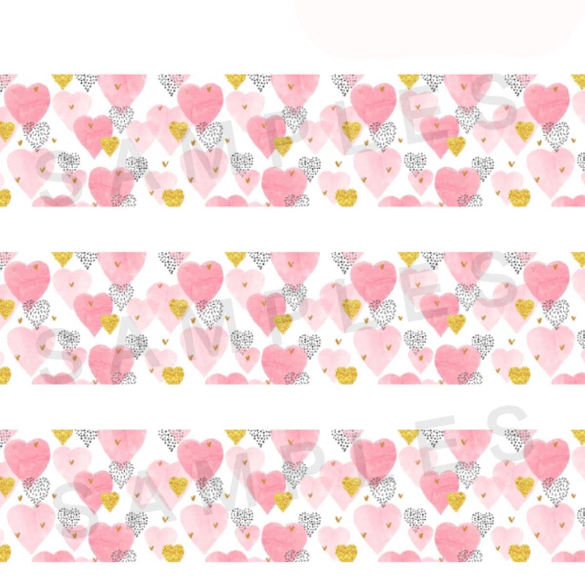 Valentine Day Hot Love Heart 50 Yards Grosgrain estampado, cinta de raso Accesorios para el cabello-2012254,38 mm Grosgrain