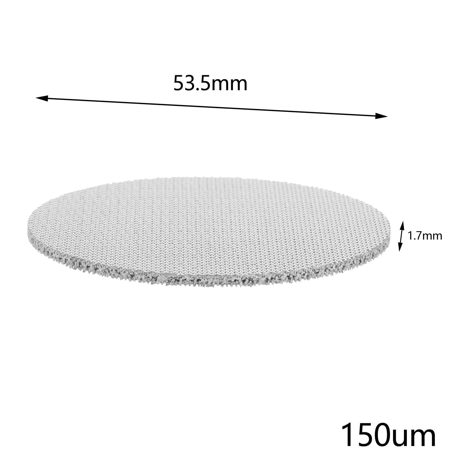 Colcolo Portafilter Puck Screen Espressomaschine Duschsieb Kontaktfilter-leicht Reinigung Umweltfreundliches Edelstahl für Baristas Küchenprofis Haushalt, 53,5 mm 2 mm dick