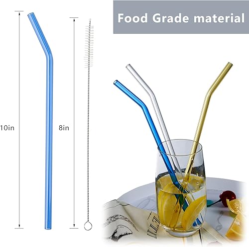 Miniatura 2 de Vasos de vidrio para vaso de 40 onzas, 30 onzas, compatibles con vasos Stanley de 40 onzas y 30 onzas, juego de 6 popotes reutilizables con dos