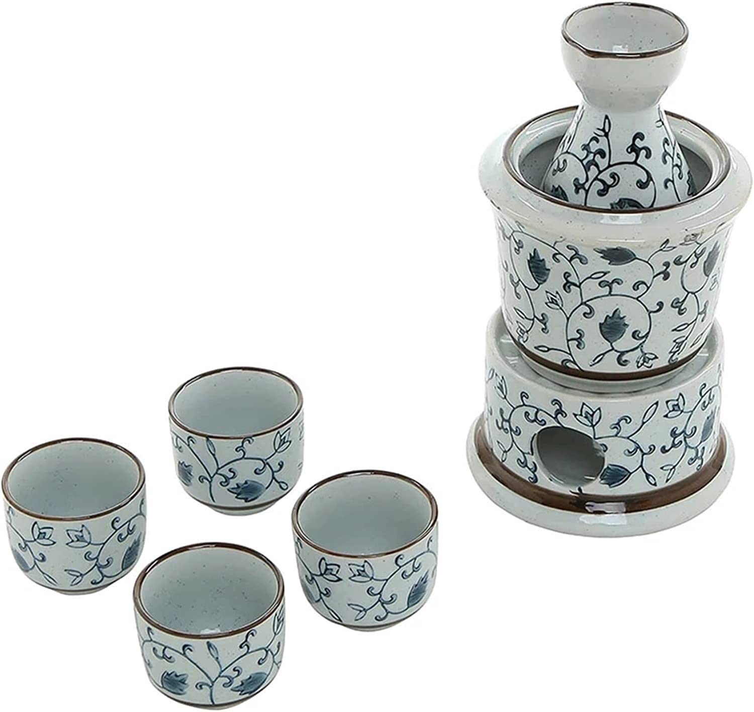 Tasse à saké Traditionnelle, Verres à vin en céramique, Service à saké Japonais utilisant Un émaillage à Haute température, la Couleur de l'émail est Unique et la Texture est profo