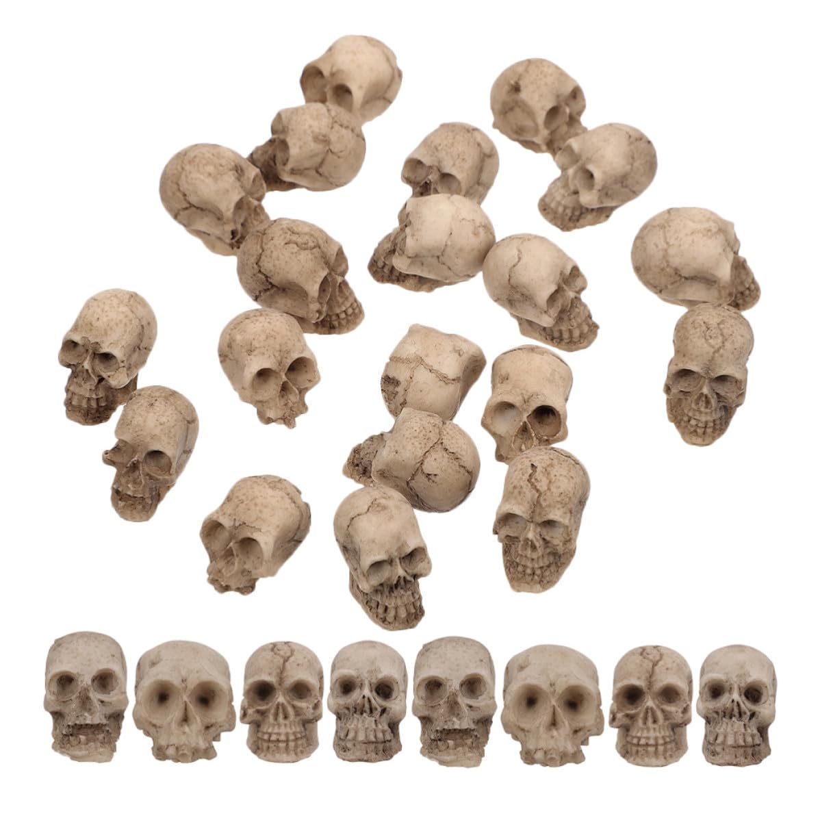 Mini calaveras para decorar espacios pequeños sin saturar la mesa