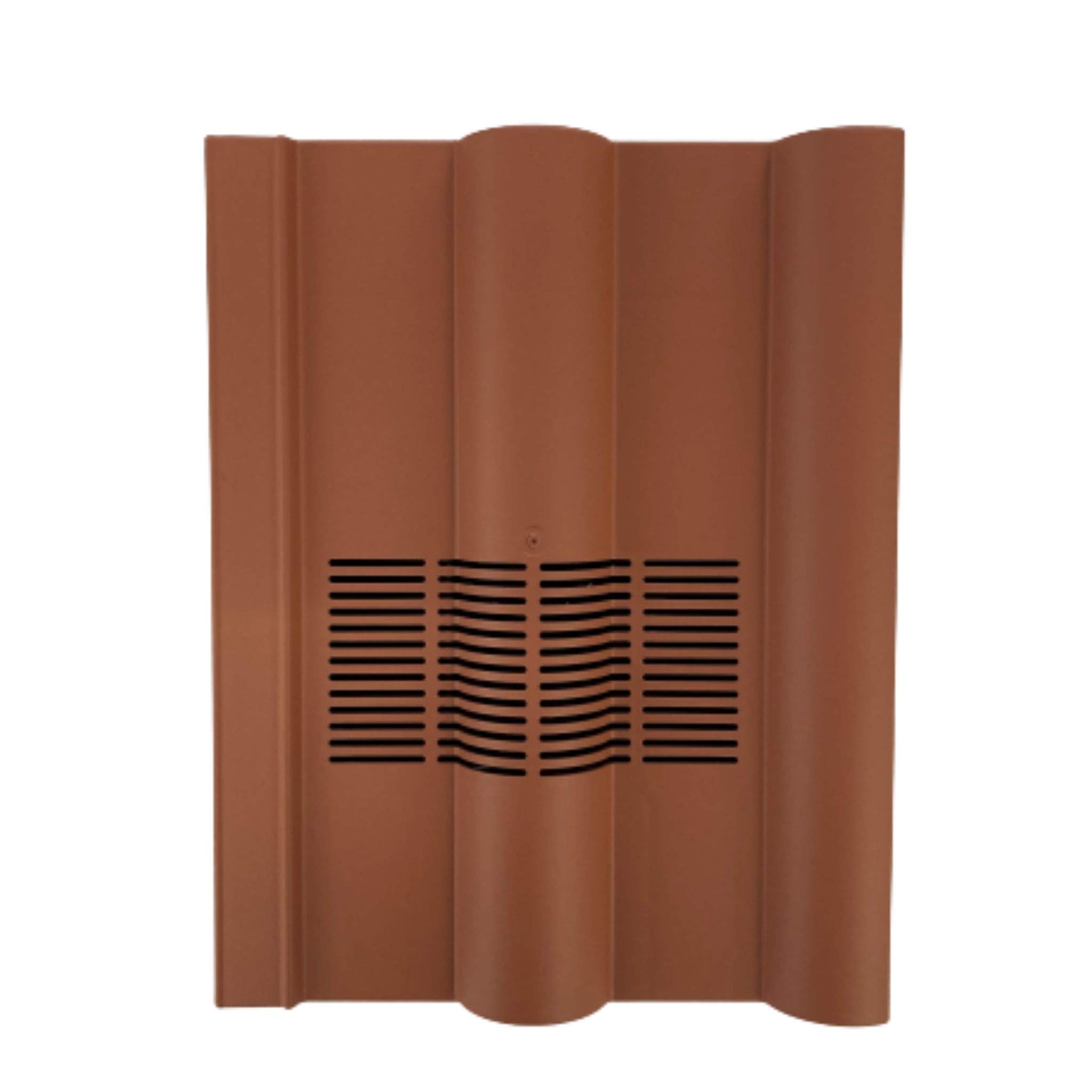 Beddoes Products Inline Double Roman Vent Tile for Roof Ventilation (Terracotta - Smooth)