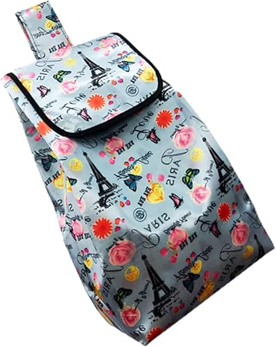 Bolsa de repuesto para carrito de compras, bolsa plegable de 40 L, bolsa de almacenamiento multifuncional reutilizable, para supermercado, hogar,