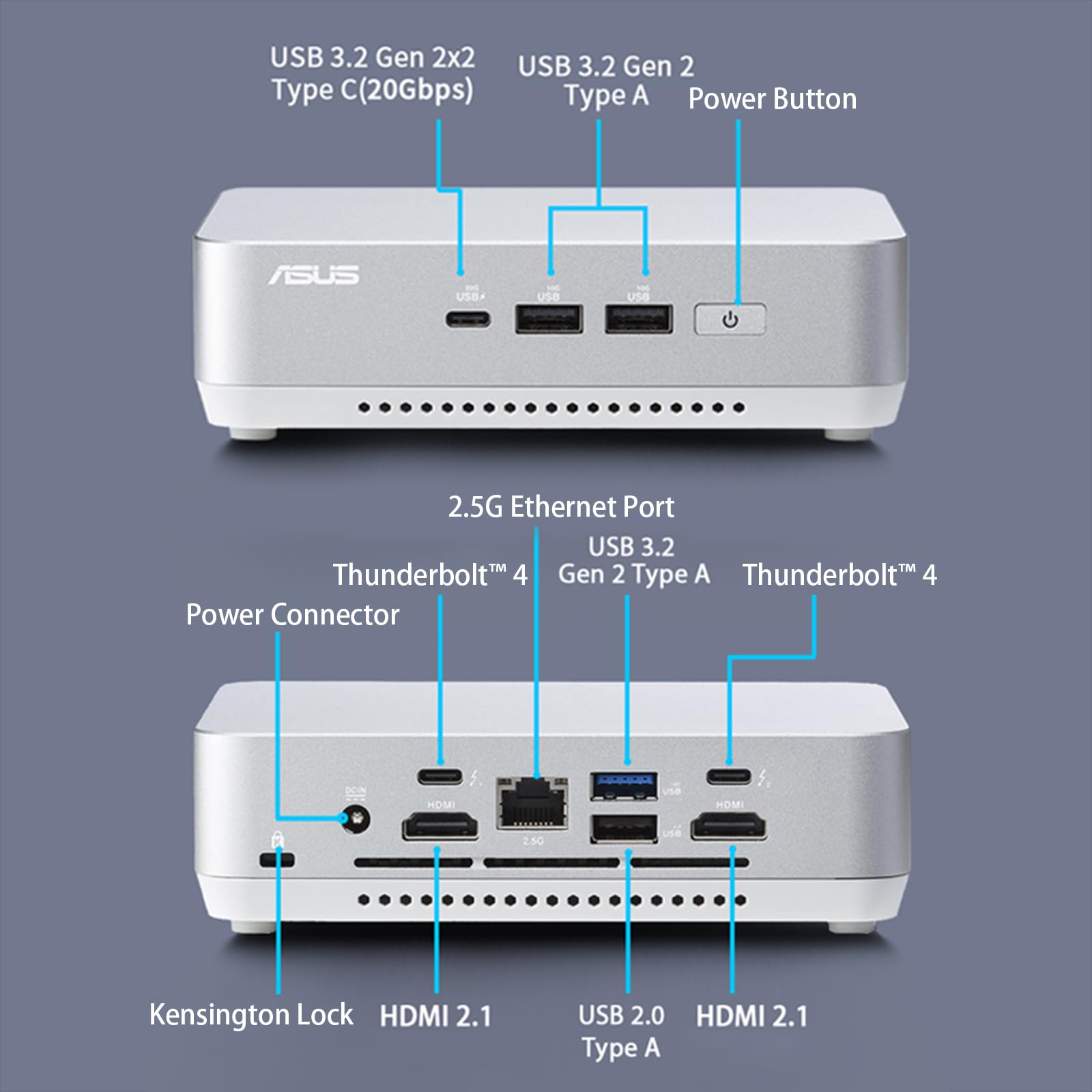 Cutesliving NUC 14 Pro+ Mini PC compatible con procesador Core Ultra 5 125H de 14 núcleos, gráficos ARC de 14ª generación, pantalla cuádruple 4K, Thunderbolt 4, oficina, creatividad y juegos (barebone