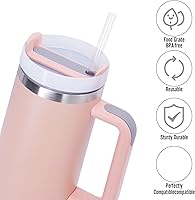 Vista 3 de MLKSI Repuesto de popote para vaso Hydrapeak Voyager de 40 onzas con asa, paquete de 6
