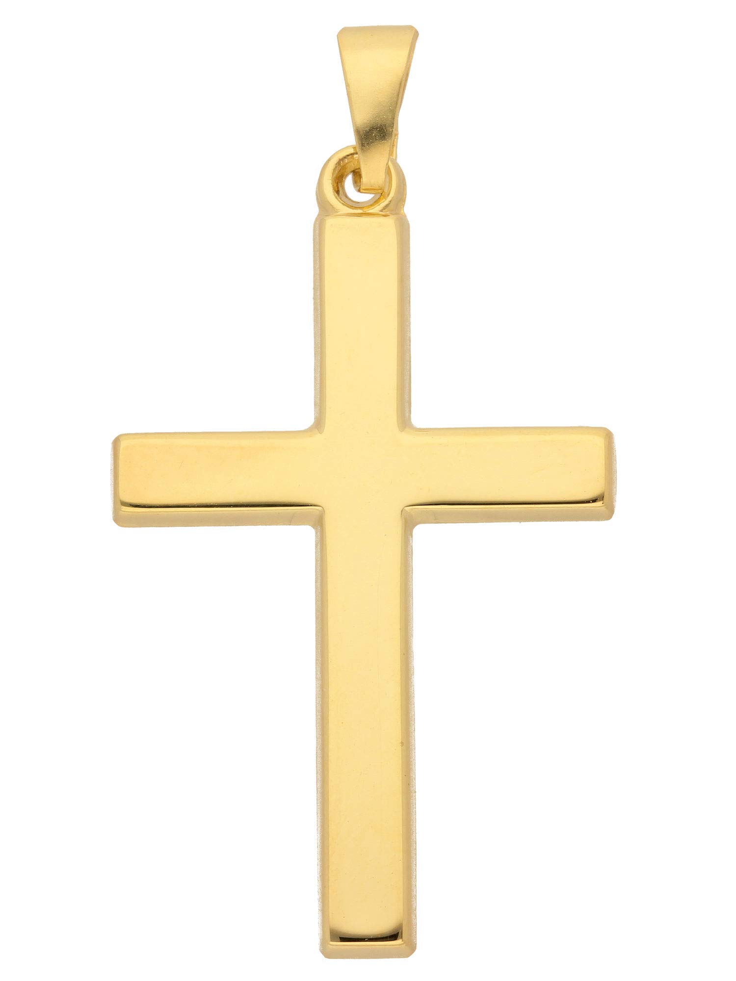 1001 JEWELSGold Cross Pendant Made of 585 Yellow Gold