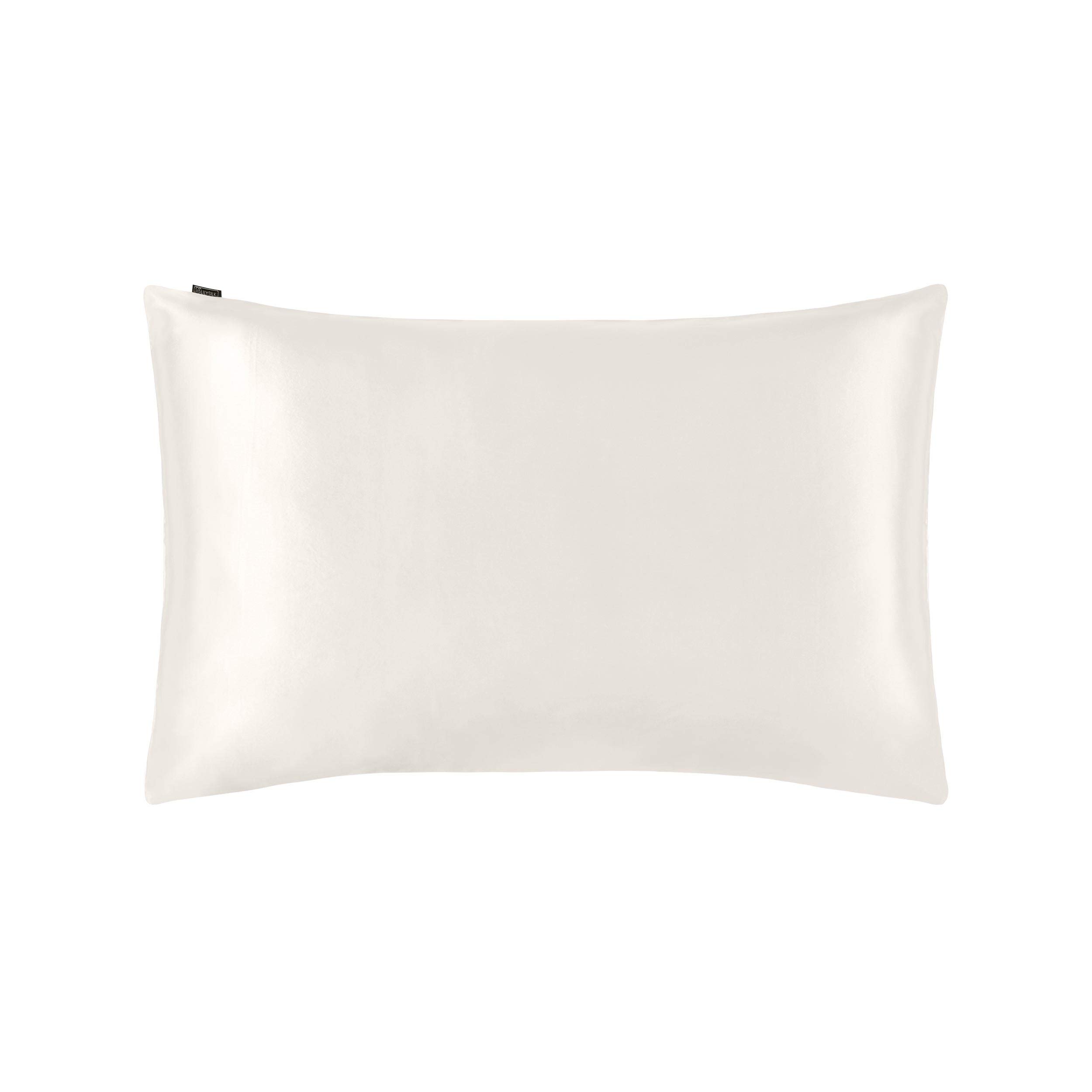 100% jedwabna poszewka na poduszkę przeciwzmarszczkowa pielęgnacja skóry 22 Momme kość słoniowa 50 x 70 cm luksusowa jedwabna poszewka na poduszkę miękka i gładka włosy i skóra zdrowa hipoalergiczna 1