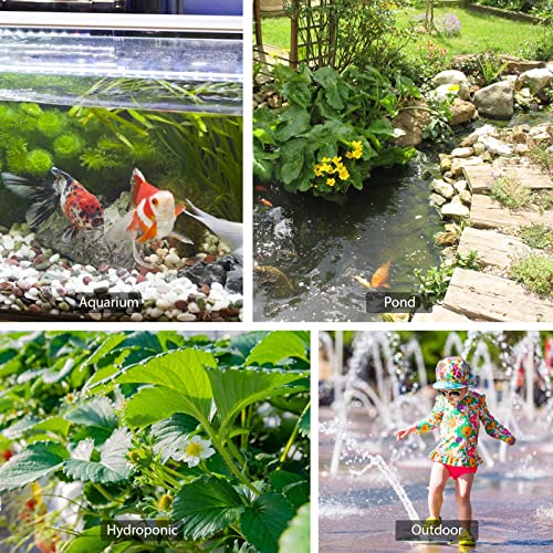 Image of FREESEA Aquarium Submersible Fountain Pump: 30W 550GPH Adjustable Quiet Water Pumps with 7.2ft High Lift for Small Pond | Waterfall | Outdoor | Statuary | Hydroponic (550GPH) (Pack of 2)