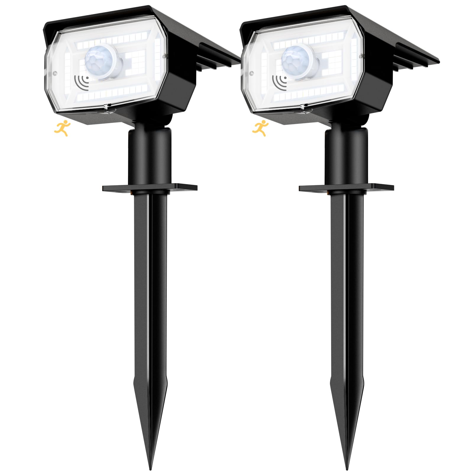nipify 2 stuks lampen op zonne-energie voor buiten, met