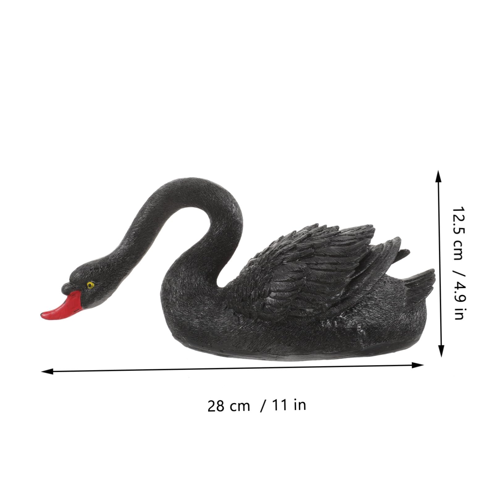 BESTonZON 3 Stück Schwimmende Schwanfigur Kunststoff Lifelike Simulation Deko für Garten Teich und Pool Robuste Ornamente für Innen und Außenbereich