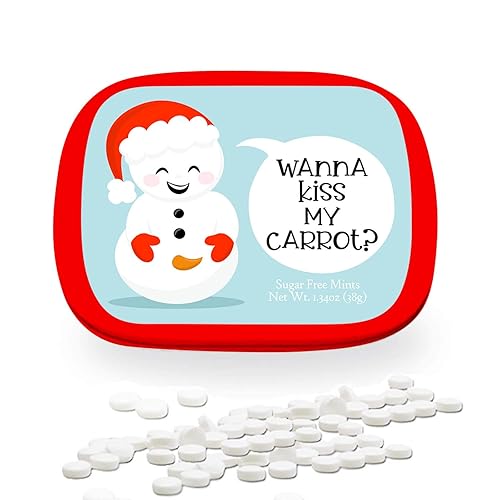 Funny Statement Mints - Breath Fresheners for Adults - Mens Gag Gifts, Stocking Stuffers, Candy Basket Fillers - Sugar-Free - Pocket-Size Metal Tins