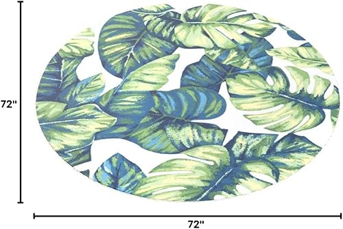 Miniatura 2 de NuLOOM - Alfombra Lisa con flores, para interiores y exteriores, 4 pies cuadrados